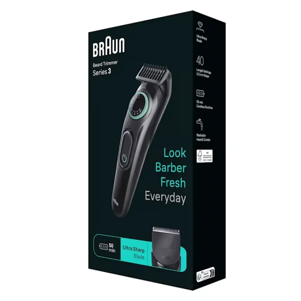 ماشین اصلاح و خط زن ریش براون Braun سری 3 مدل BT3411 - تصویر 2