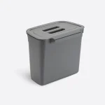 سطل زباله درب‌دار آویزی دنیا پلاستیک ساخت ترکیه | مناسب برای کابینت و آشپزخانه - تصویر 7