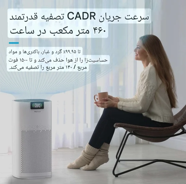 دستگاه تصفیه هوا Pro Breeze مدل PB-P07-EU | گارانتی اصالت و سلامت کالا - تصویر 6