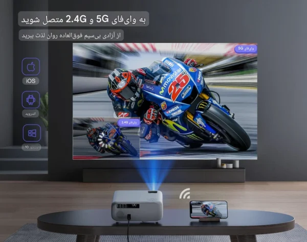 ویدئو پروژکتور WiMiUS W6 - تصویر 4