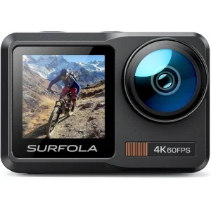 دوربین ورزشی سورفولا SURFOLA SF630 4K 60fps | ضد آب با دو نمایشگر و لرزشگیر اورجینال
